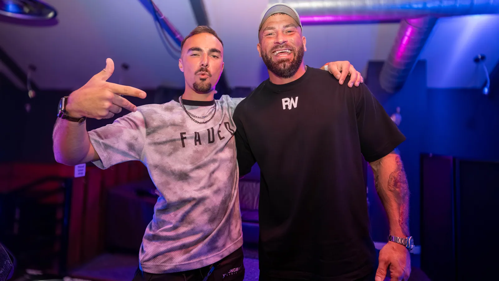 AARCAN with another member of the team